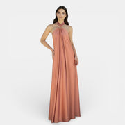 Vestido Satén Tirantes Mujer