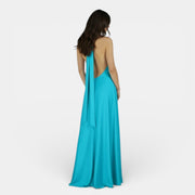 Vestido Satén Tirantes Mujer