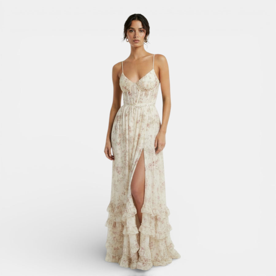 Vestido Boho Largo Mujer Floral
