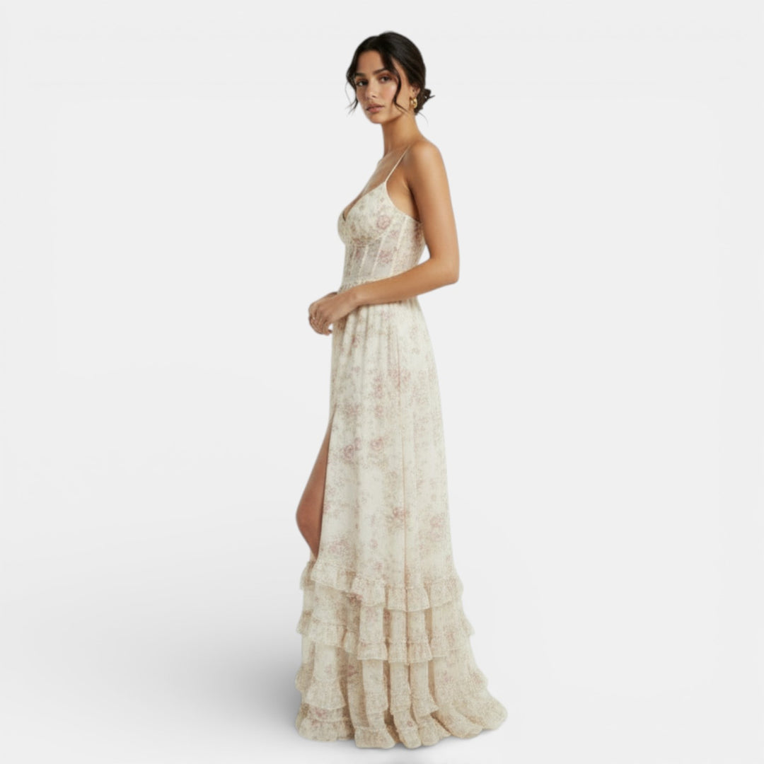 Vestido Boho Largo Mujer Floral