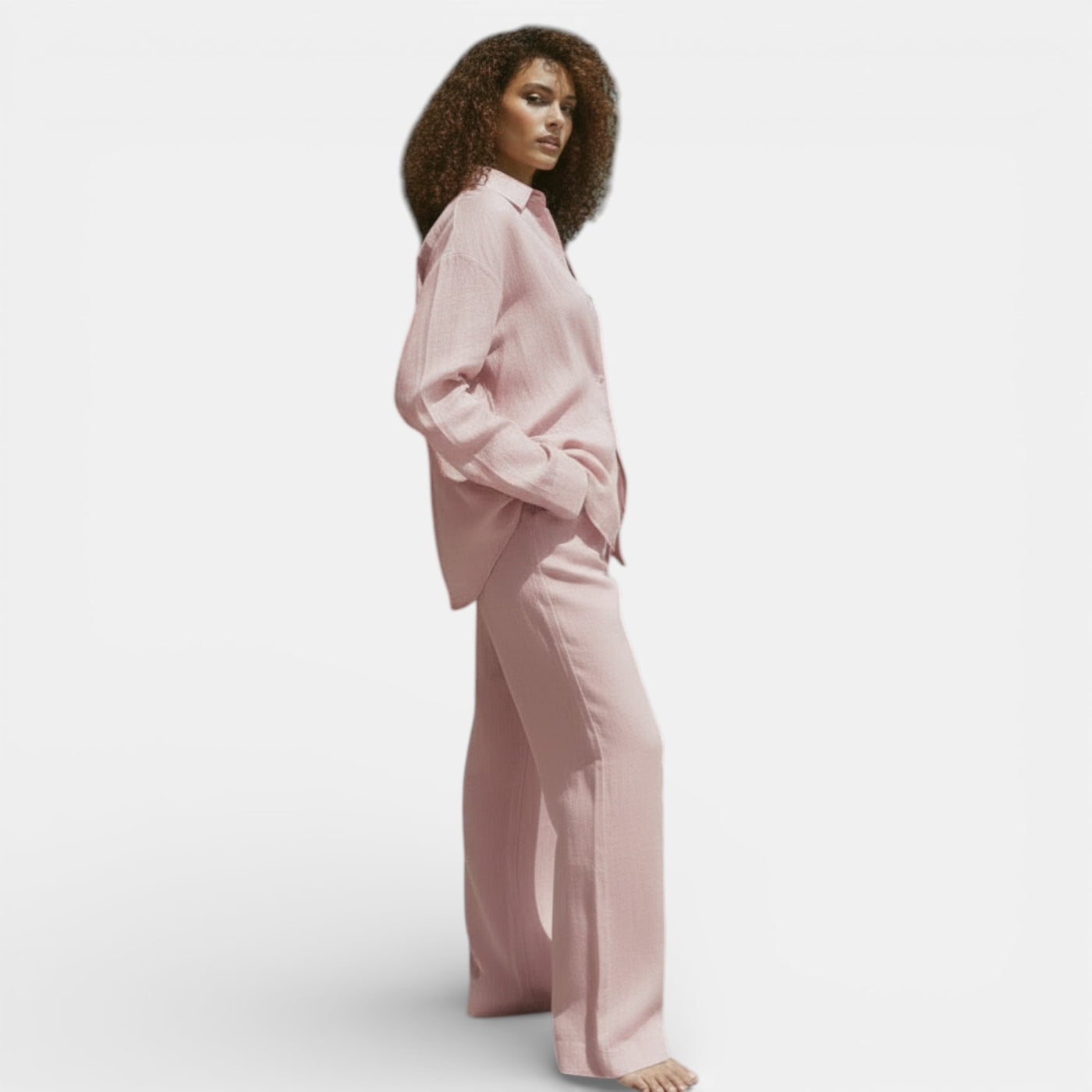 Women's Loose Shirt and Pants Set