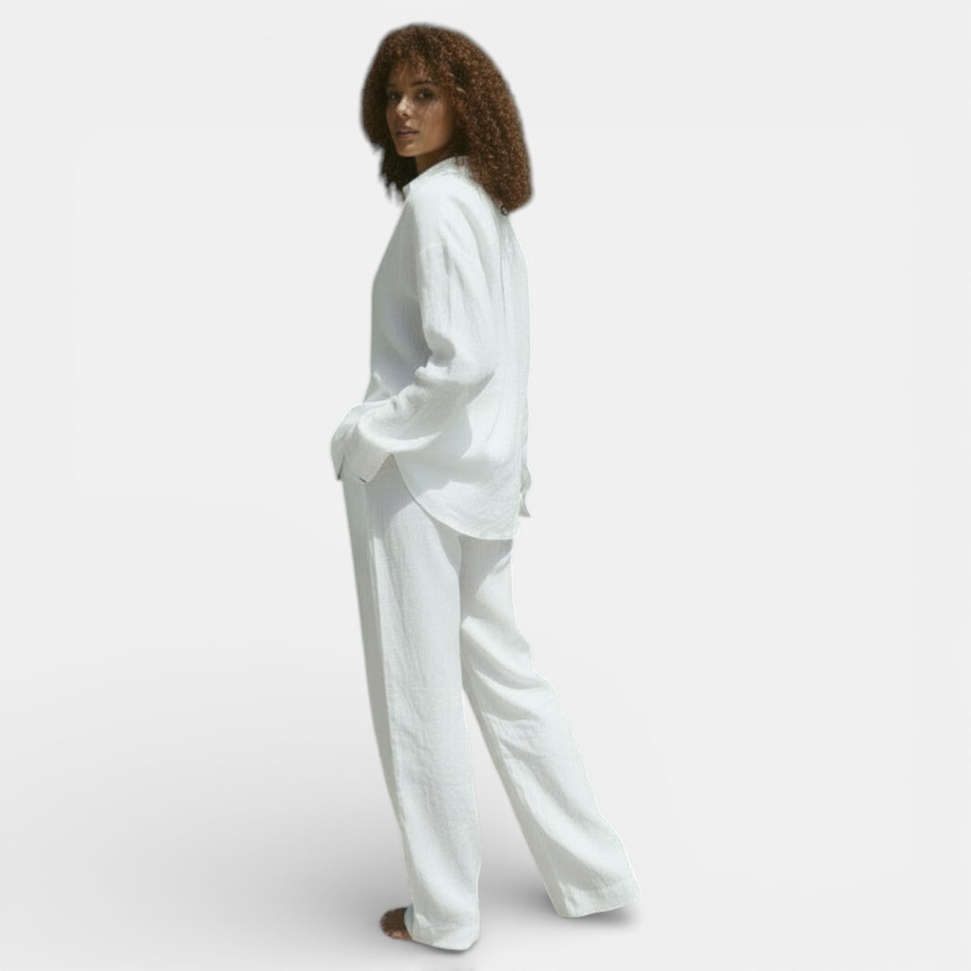 Women's Loose Shirt and Pants Set
