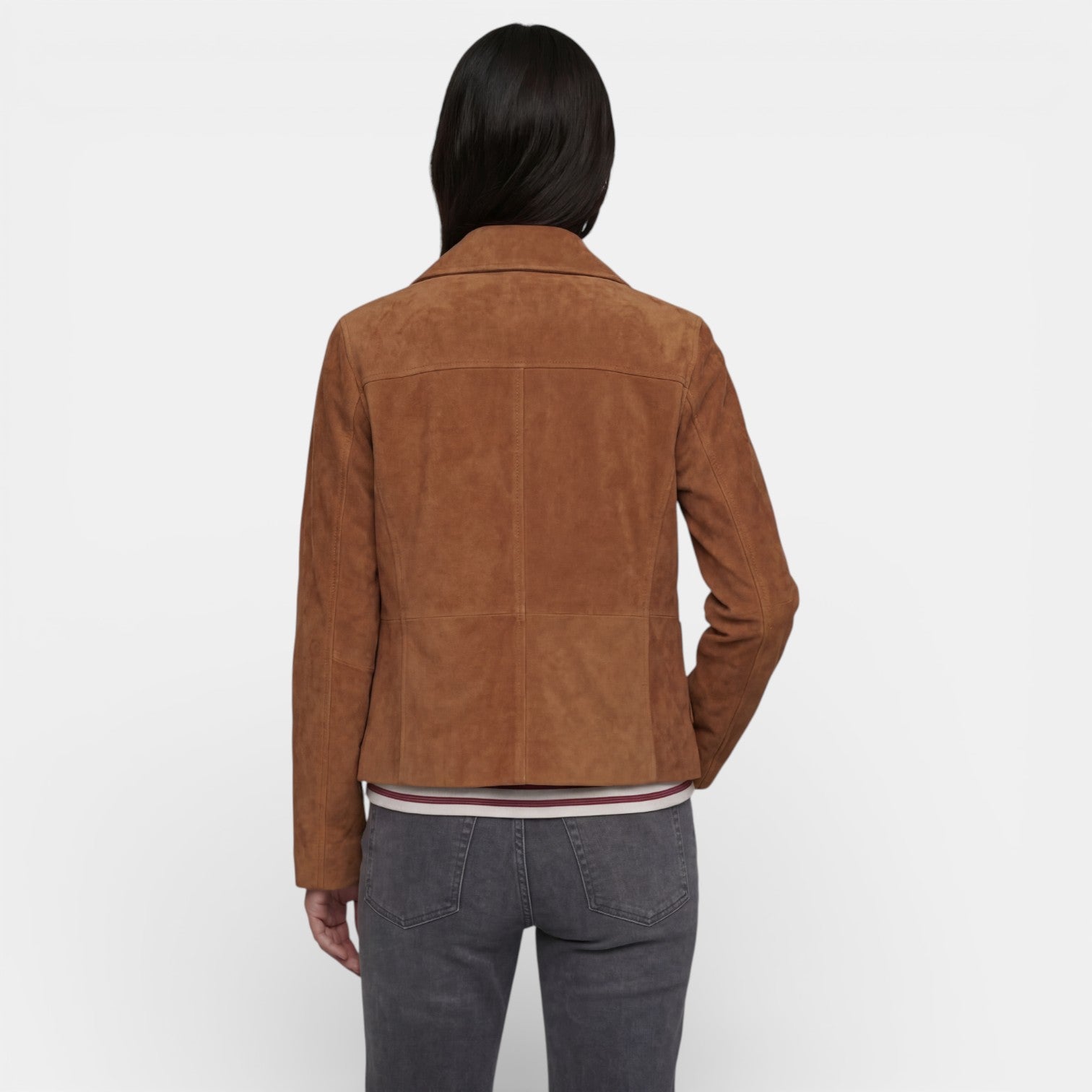 Chaqueta de Ante Marrón Mujer