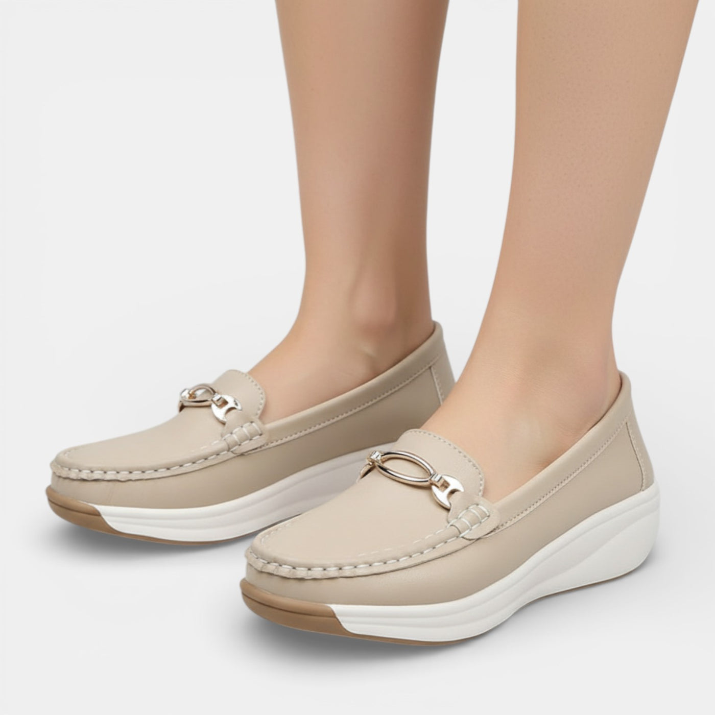 Zapatos Plataforma Mujer Hebilla Metálica