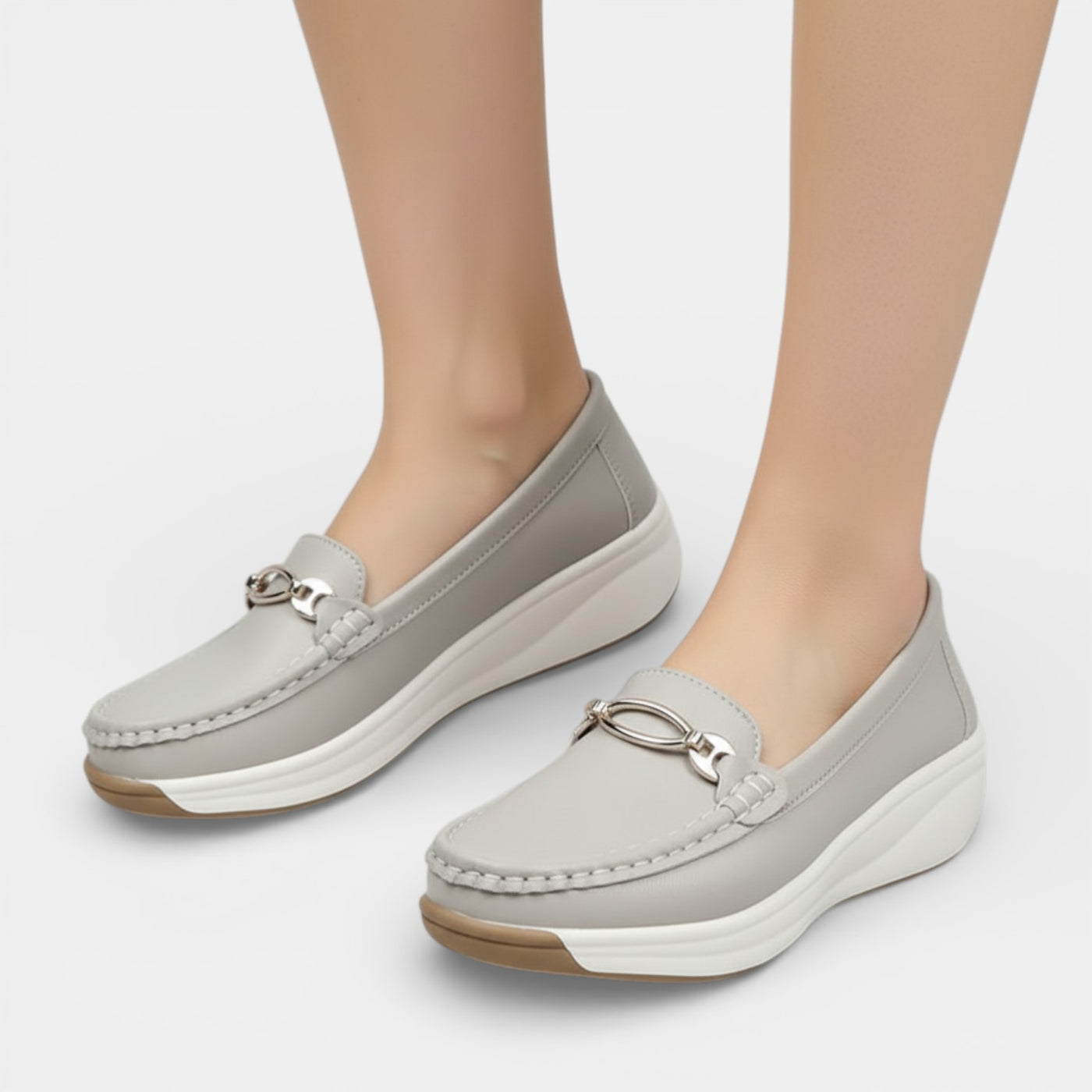 Zapatos Plataforma Mujer Hebilla Metálica