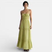Backless Maxi Dress with Straps