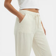 Women's Wide-Leg Linen Pants