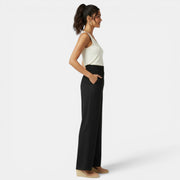 High-Waisted Linen Cotton Trousers