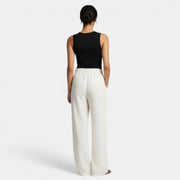 Wide-Leg Linen Cotton Trousers