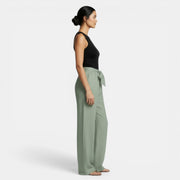 Wide-Leg Linen Cotton Trousers