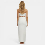 Women's Beach Set Bandeau Top and Long Dress