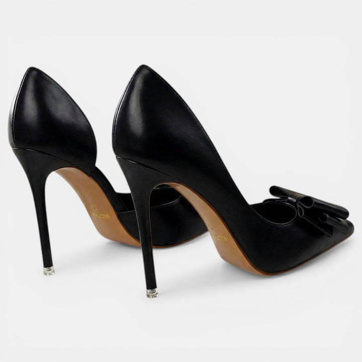 Tacones Mujer Punta Fina Abiertos Laterales