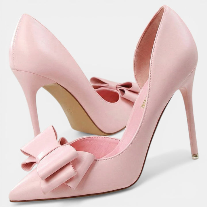 Tacones Mujer Punta Fina Abiertos Laterales