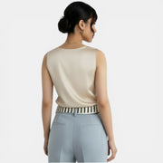 Elegant Sleeveless Satin Top