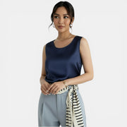 Elegant Sleeveless Satin Top