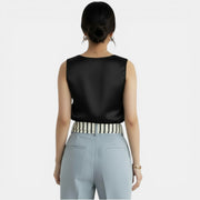 Elegant Sleeveless Satin Top