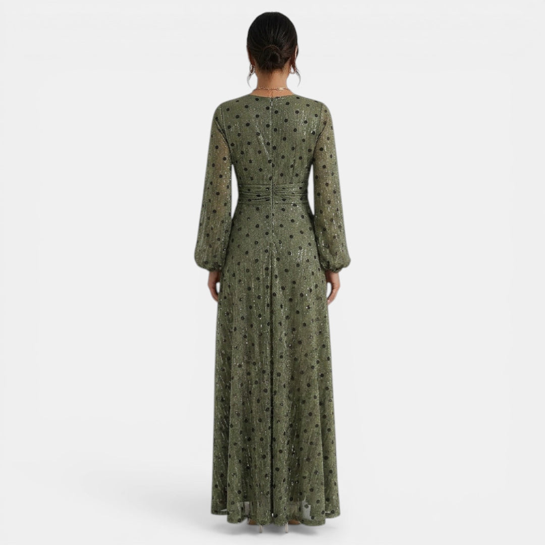 Vestido Maxi Bohemio Mujer Escote Pico