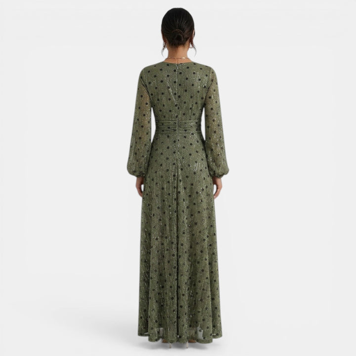 Vestido Maxi Bohemio Mujer Escote Pico