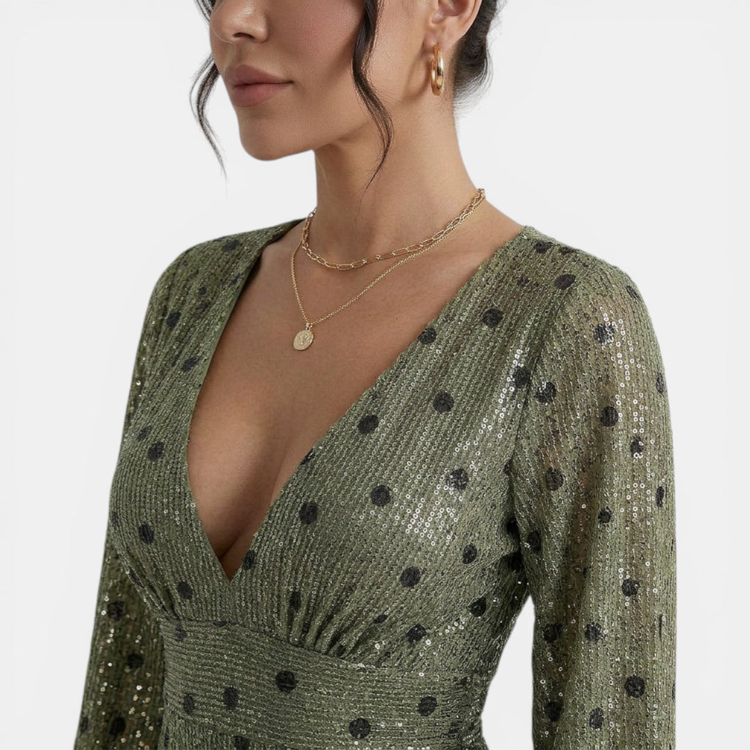 Vestido Maxi Bohemio Mujer Escote Pico