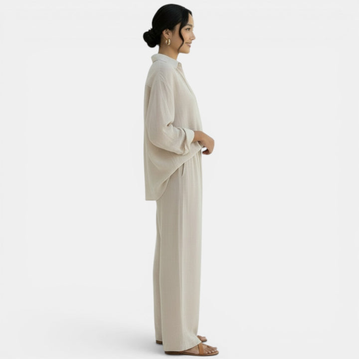 Blouse and Pants Casual Set