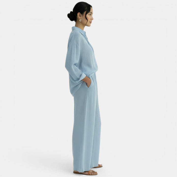 Blouse and Pants Casual Set