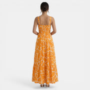 Vestido Midi Mujer Estampado Geométrico