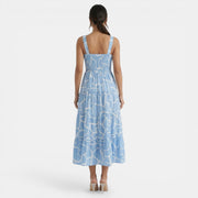 Vestido Midi Mujer Estampado Geométrico