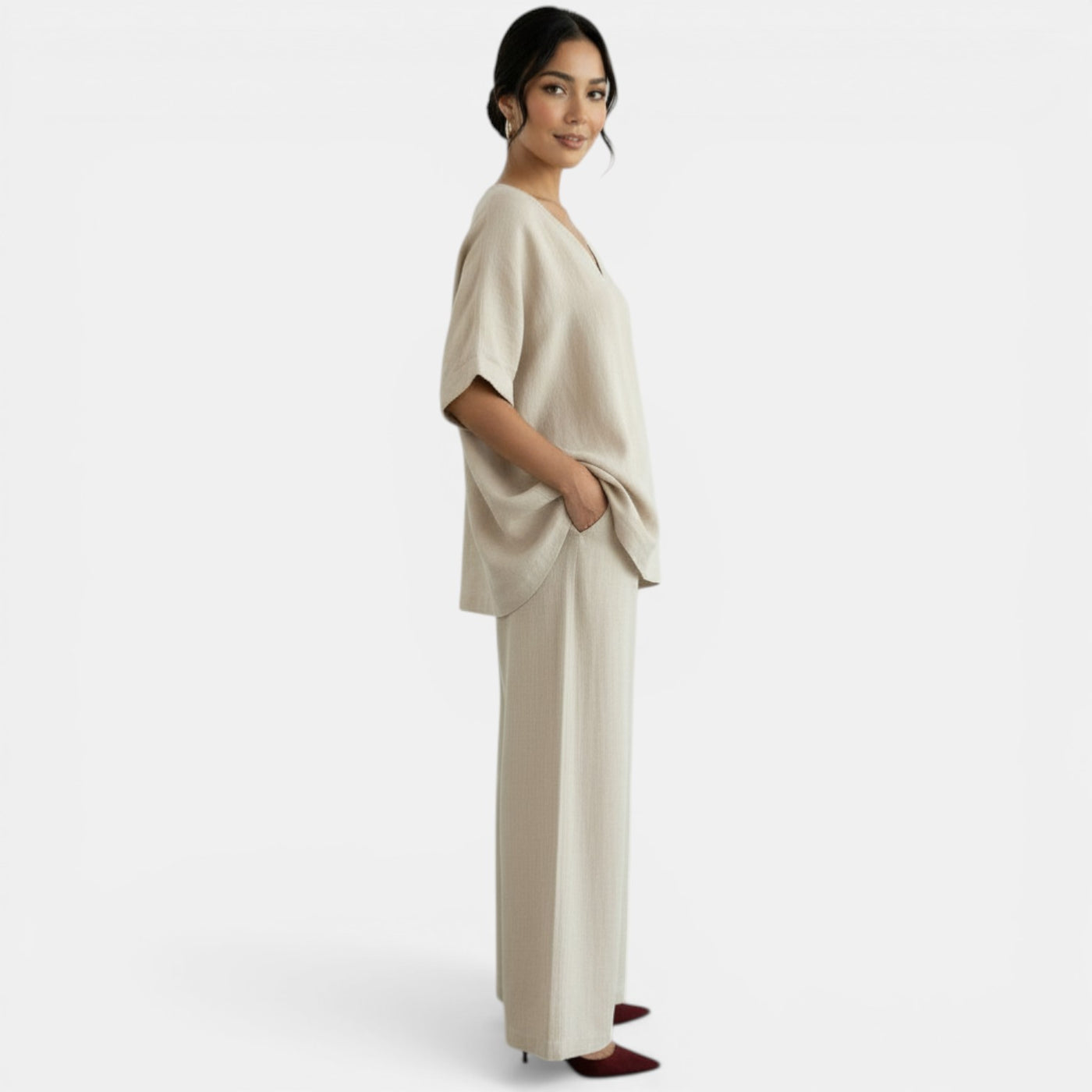 Women's Summer Cotton Linen Set