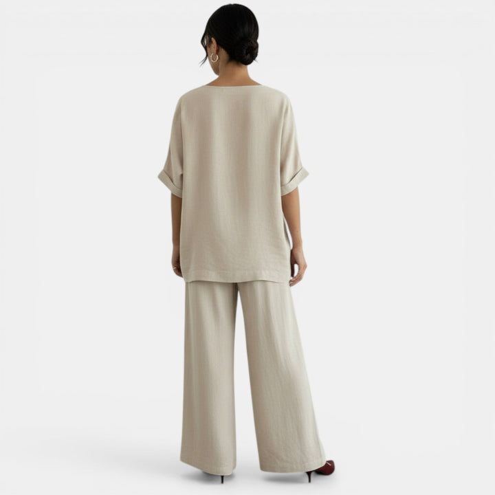 Conjunto Mujer Verano Algodón Lino