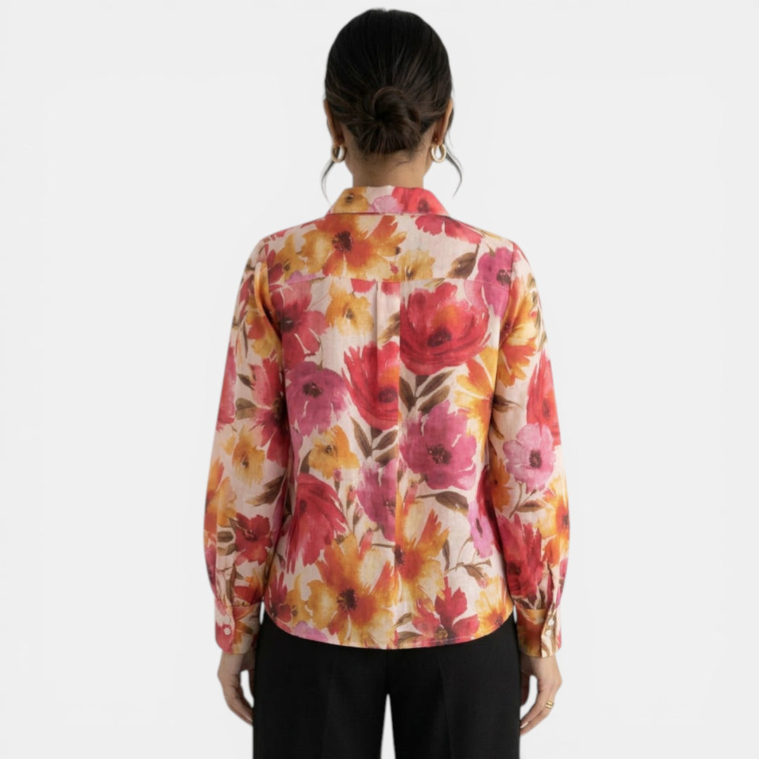 Camisa Floral Mujer Elegante