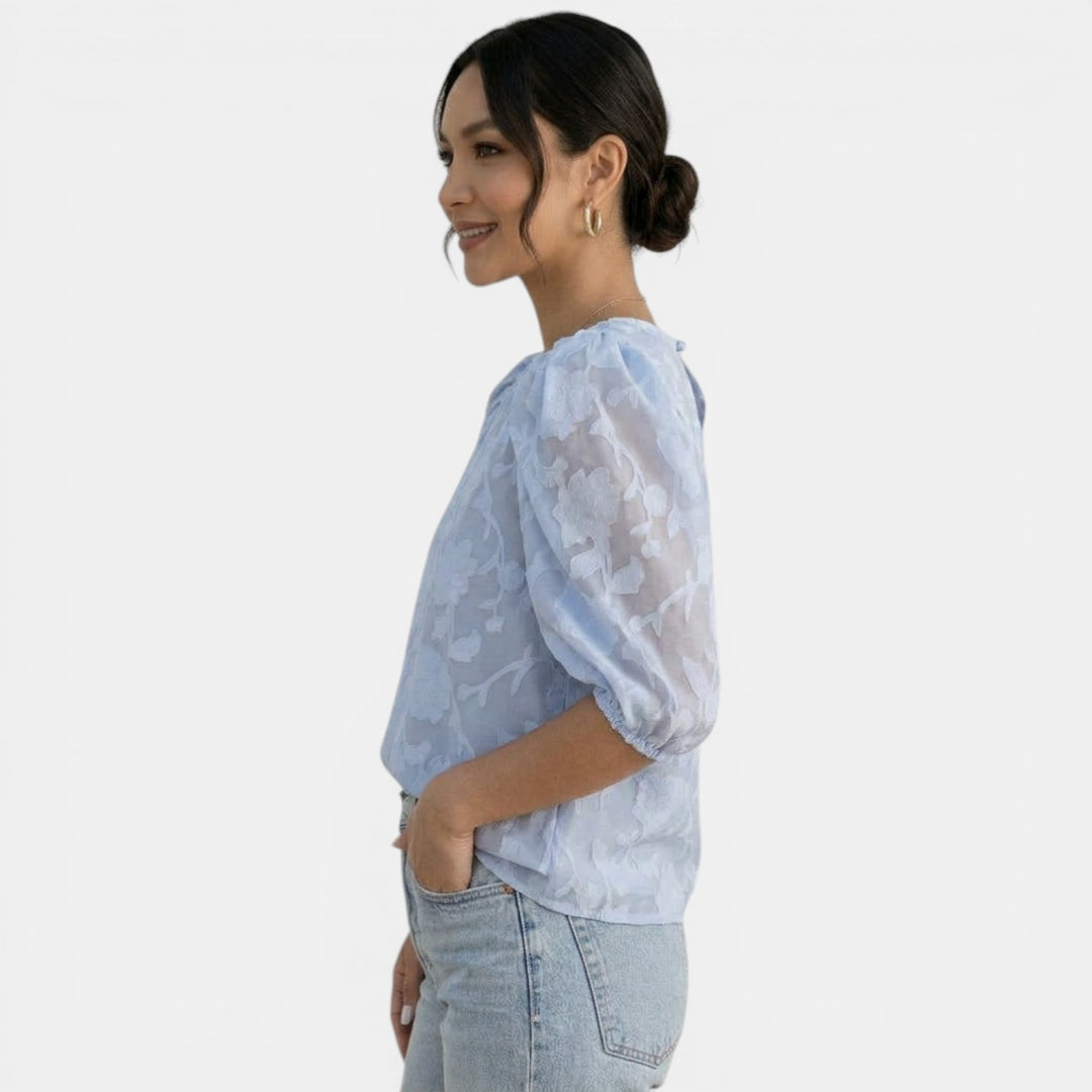 Blusa Gasa Mujer Elegante