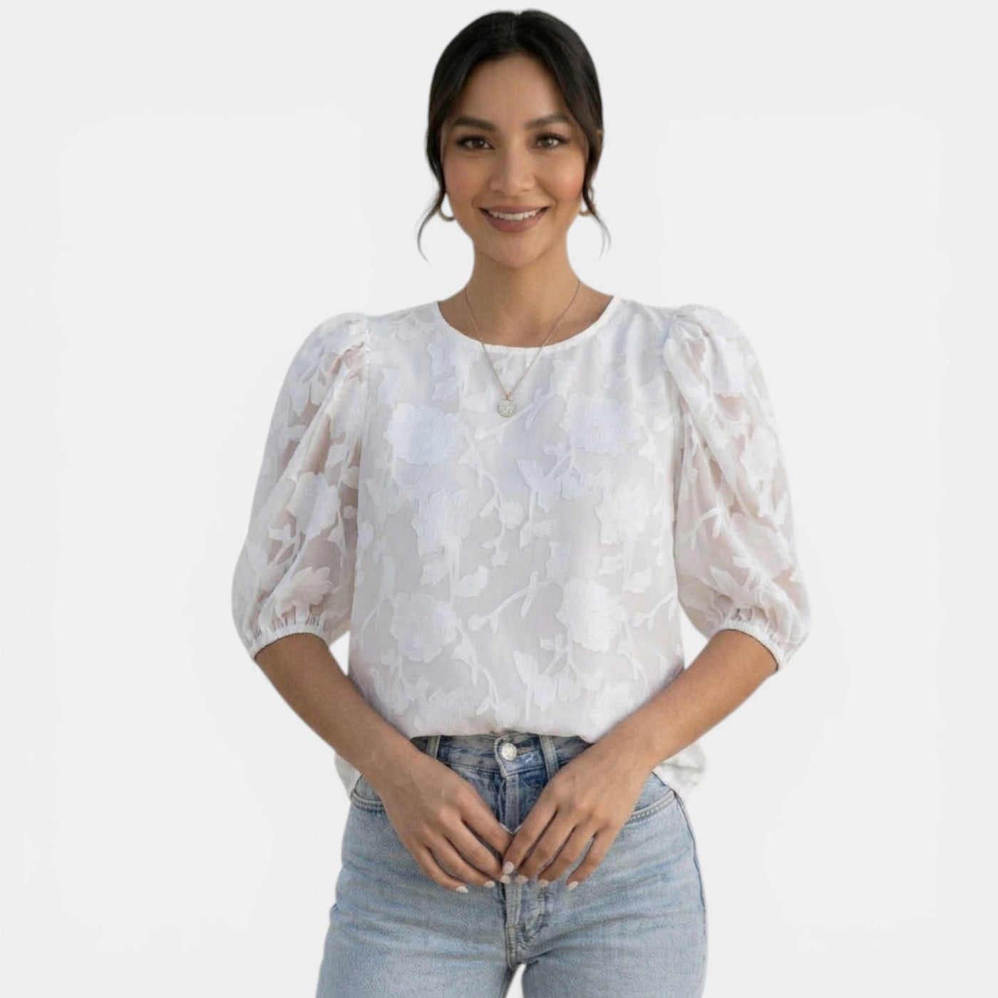 Blusa Gasa Mujer Elegante