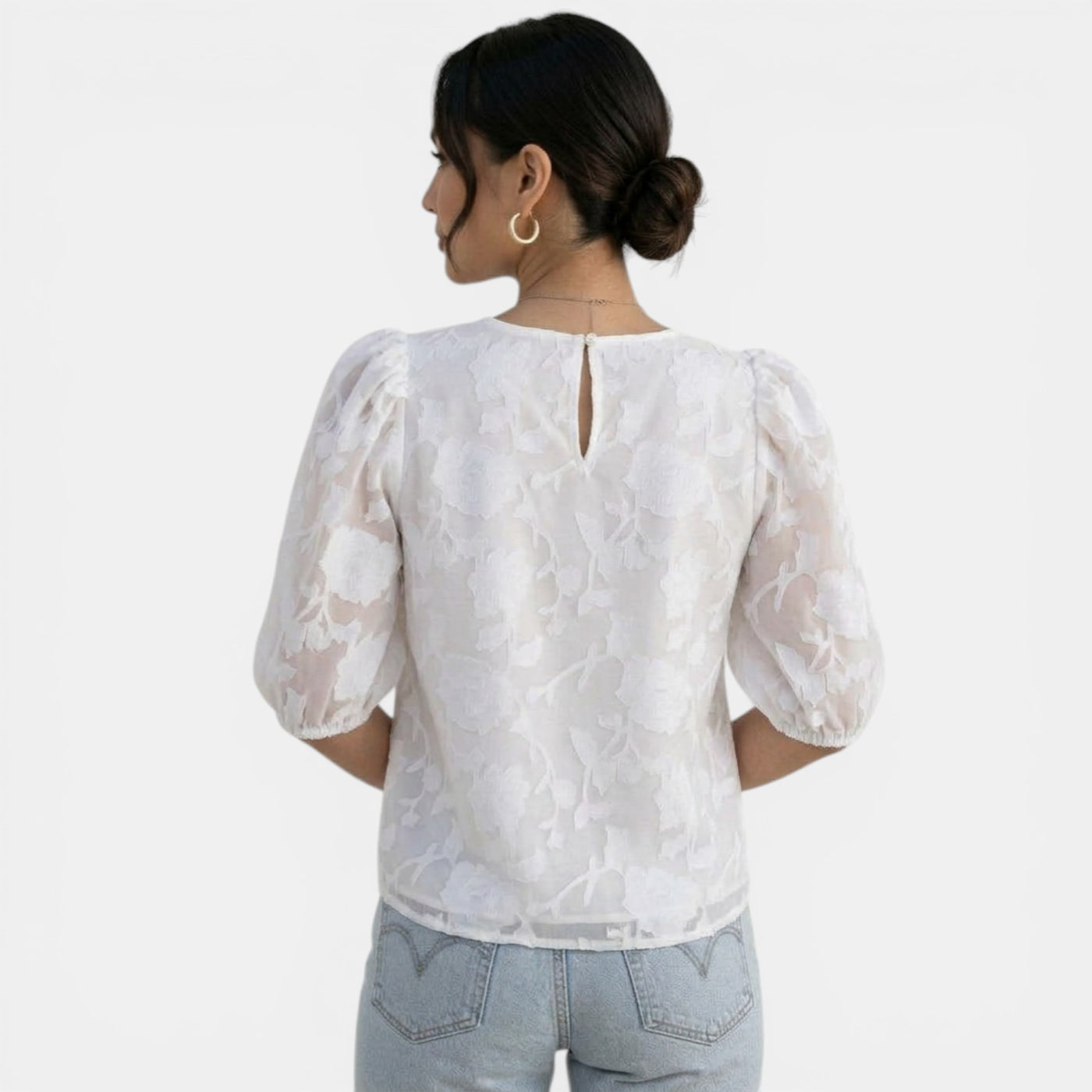 Blusa Gasa Mujer Elegante