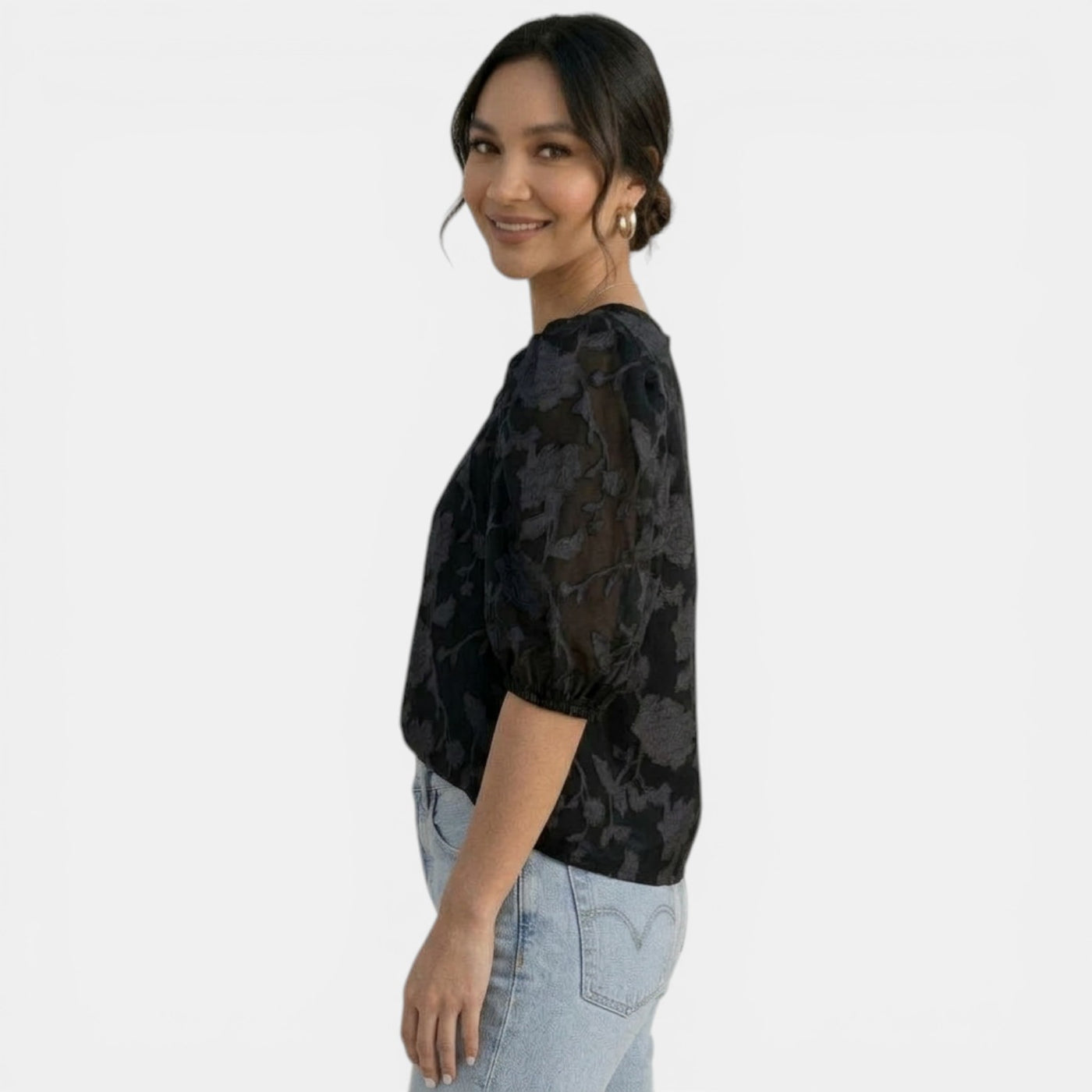 Blusa Gasa Mujer Elegante