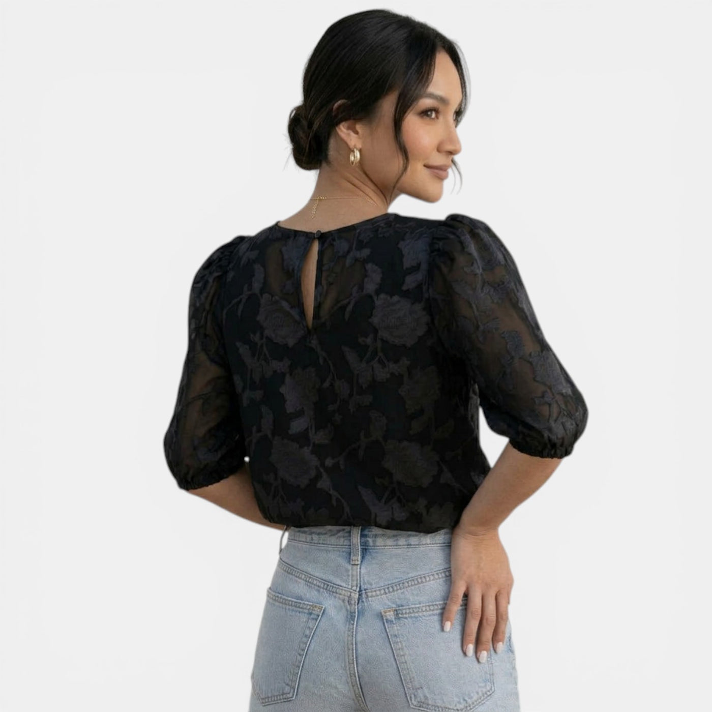Blusa Gasa Mujer Elegante