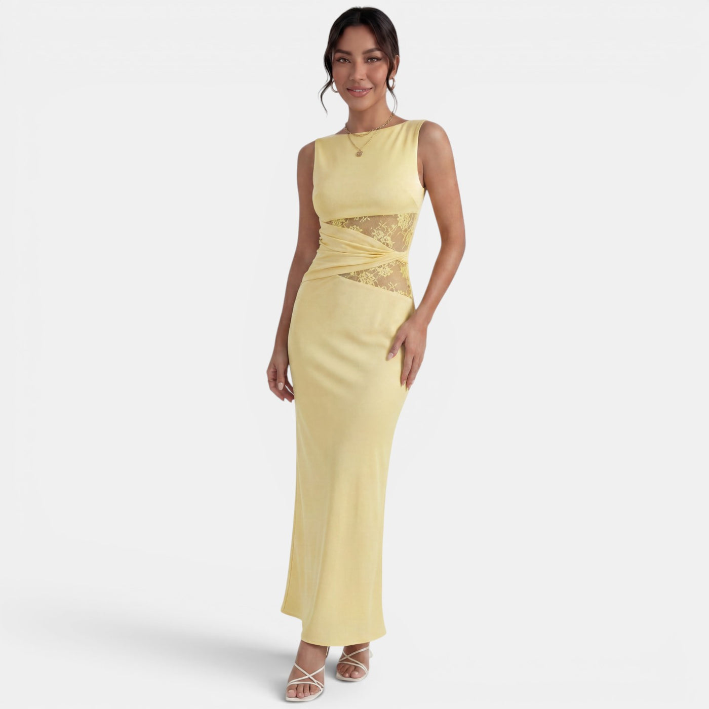 Elegant Women's Lace Maxi Dress