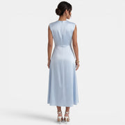 Women's Elegant High Neck Midi Dress