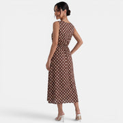 Women's Summer Polka Dot Midi Dress