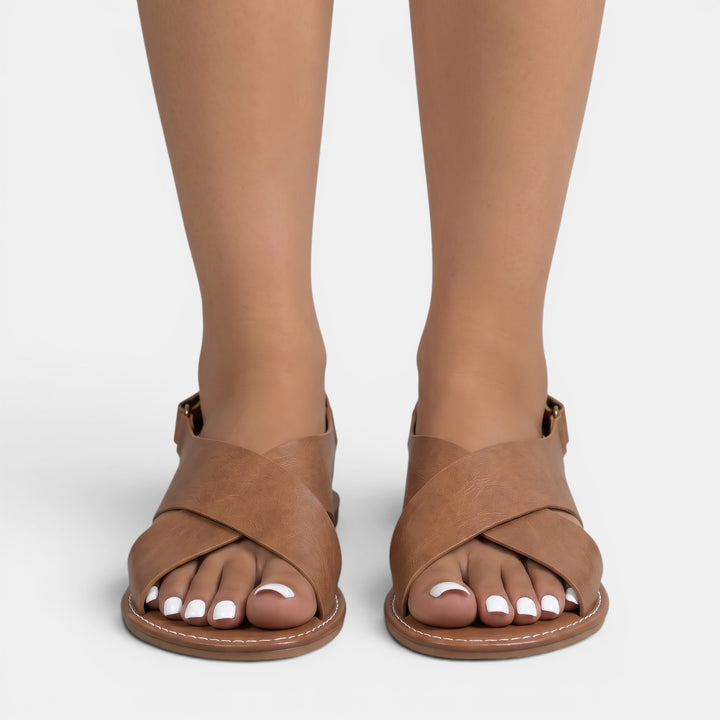 Sandalias Planas Piel Mujer
