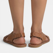 Women's Flat Leather Sandals