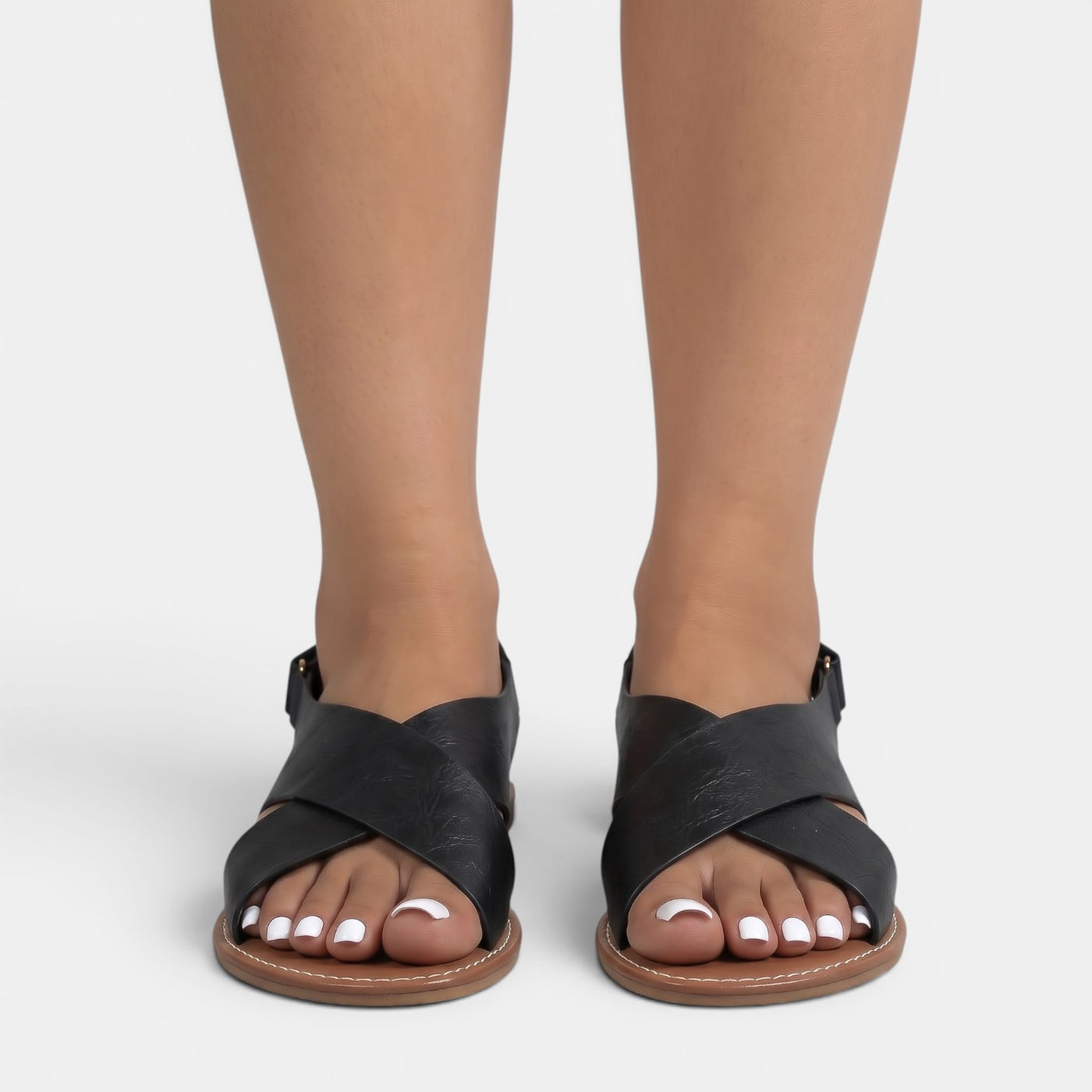 Women's Flat Leather Sandals