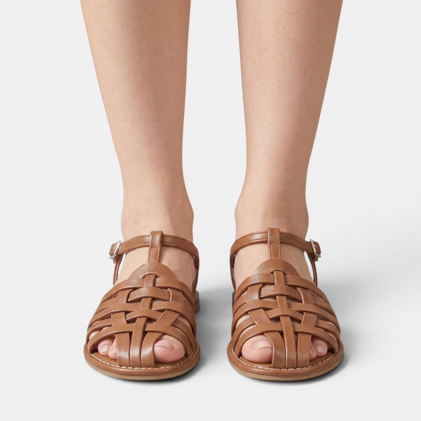 Women's Braided Leather Fisherman Sandals