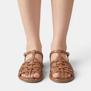 Women's Braided Leather Fisherman Sandals