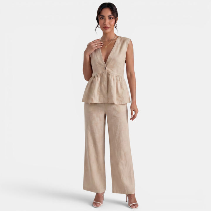 Conjunto Lino Mujer Elegante