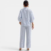 Women's Linen Summer Short Sleeve Set