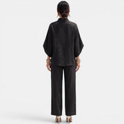 Women's Linen Summer Short Sleeve Set