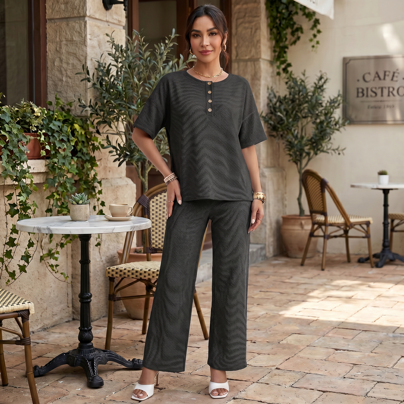 Conjunto Punto Mujer Elegante