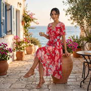 Women's Summer Floral Midi Dress