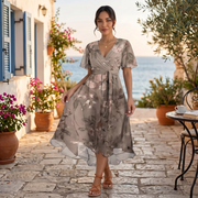 Women's Summer Floral Midi Dress