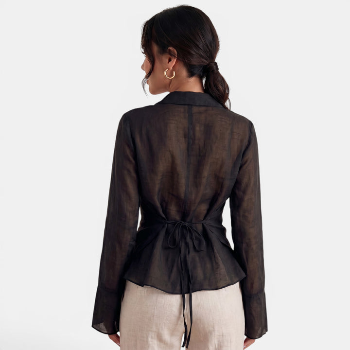 Blusa Lino Mujer Elegante